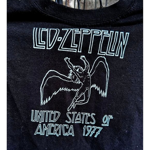 NWOT Led Zeppelin T Shirt  18M Months Black United States America 1977 T… - Picture 1 of 11
